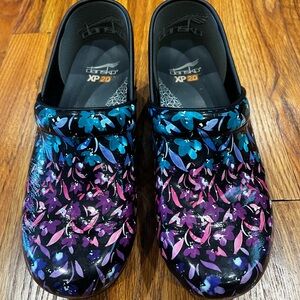 Dansko Multicolor Floral Mules